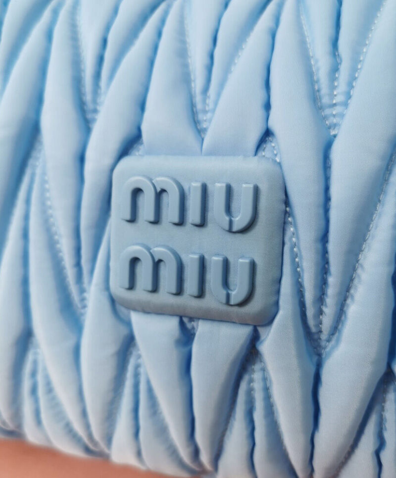Miu Miu Wander Matelasse Regenerated Nylon Hobo Bag