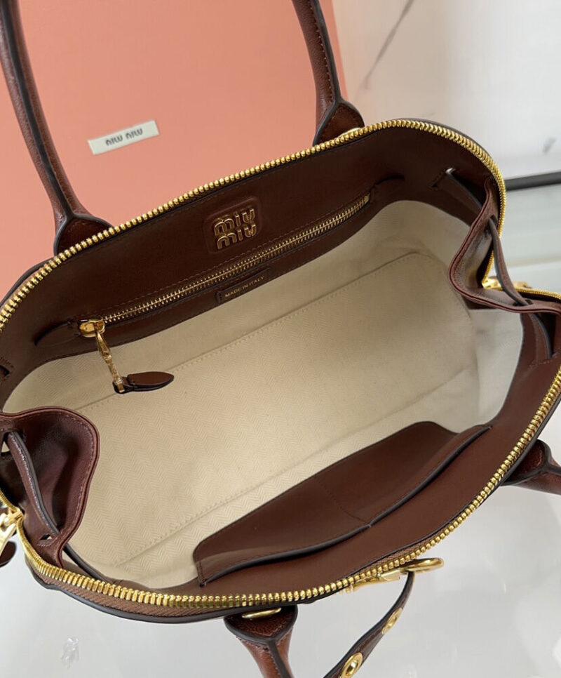 Miumiu Aventure Nappa Leather Top-handle Bag