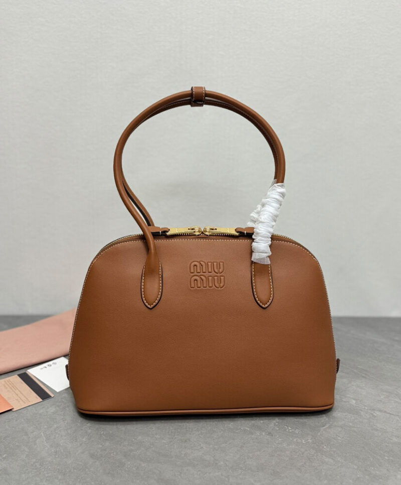 Miumiu Leather Bag Coffee