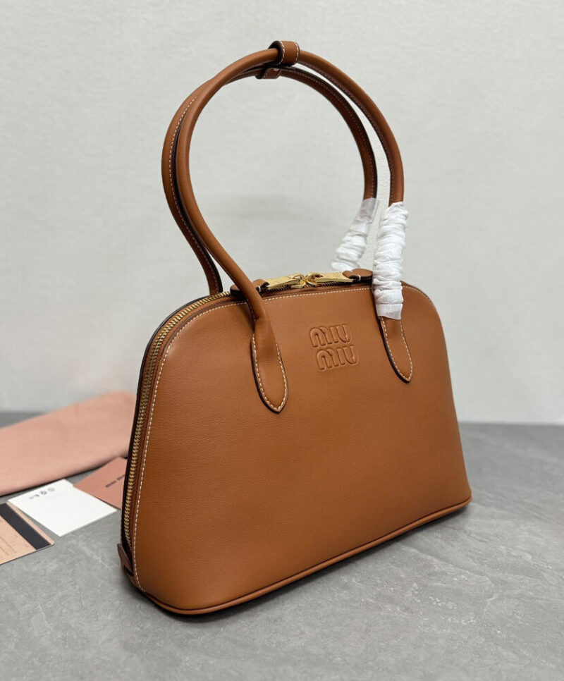 Miumiu Leather Bag Coffee