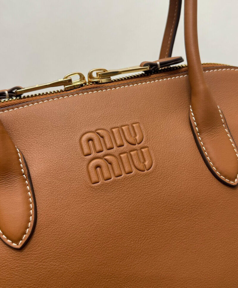 Miumiu Leather Bag Coffee