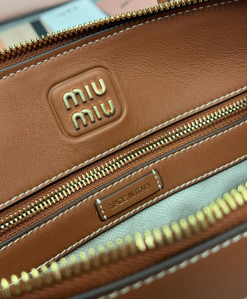 Miumiu Leather Bag Coffee