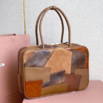 Miumiu Leather Patchwork Beau bag Coffee