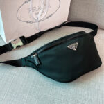 Prada Re-Nylon And Saffiano Leather Belt Bag 2VL033 Black