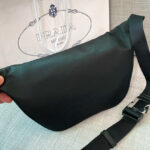 Prada Re-Nylon And Saffiano Leather Belt Bag 2VL033 Black