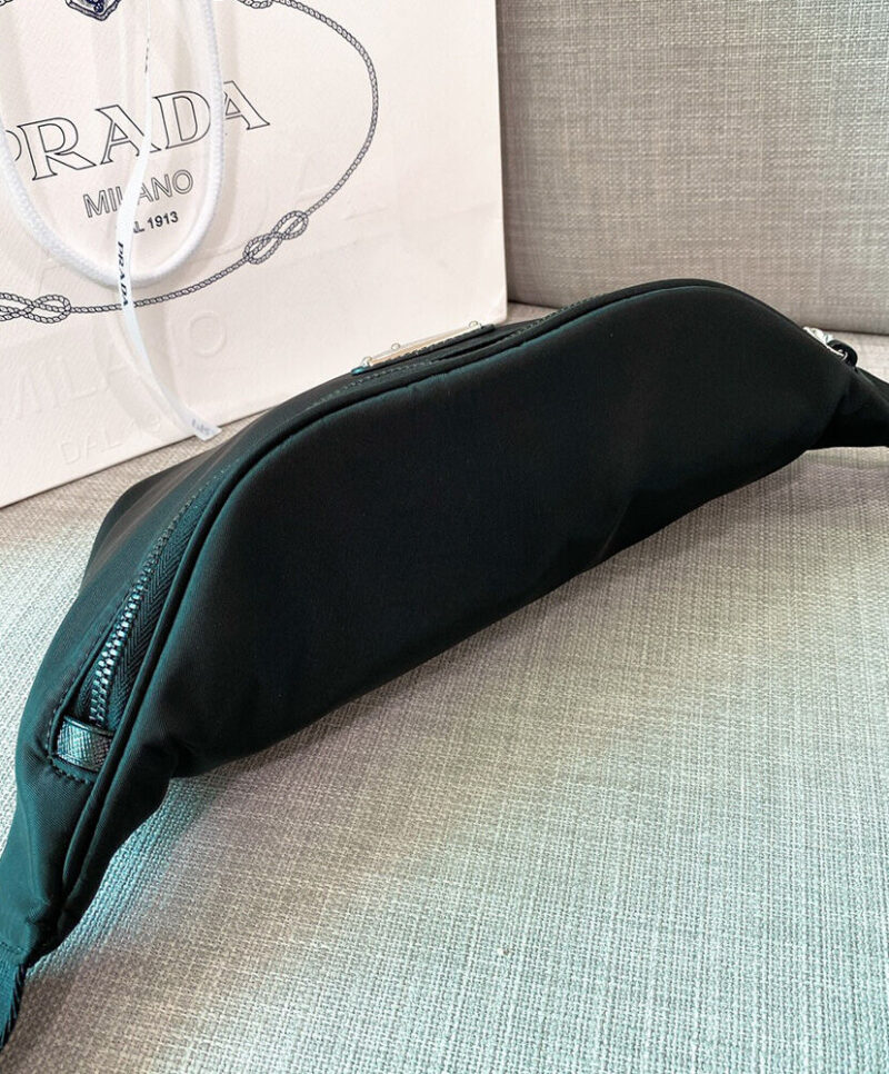 Prada Re-Nylon And Saffiano Leather Belt Bag 2VL033 Black
