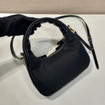 Prada Re-Nylon And Nappa Leather Mini-bag With Bow 1BC241 Black