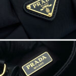 Prada Padded Re-Nylon Mini-bag With Bow 1BA359 Black