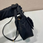 Prada Padded Re-Nylon Mini-bag With Bow 1BA359 Black