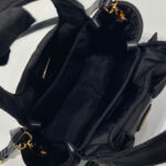 Prada Padded Re-Nylon Mini-bag With Bow 1BA359 Black