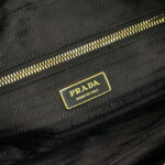 Prada Dangle Medium Leather Top-handle Bag Black