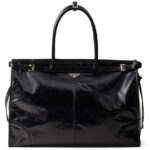 Prada Leather Tote Bag 2VG128 Black