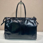 Prada Leather Tote Bag 2VG128 Black