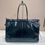 Prada Leather Tote Bag 2VG128 Black