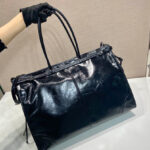Prada Leather Tote Bag 2VG128 Black