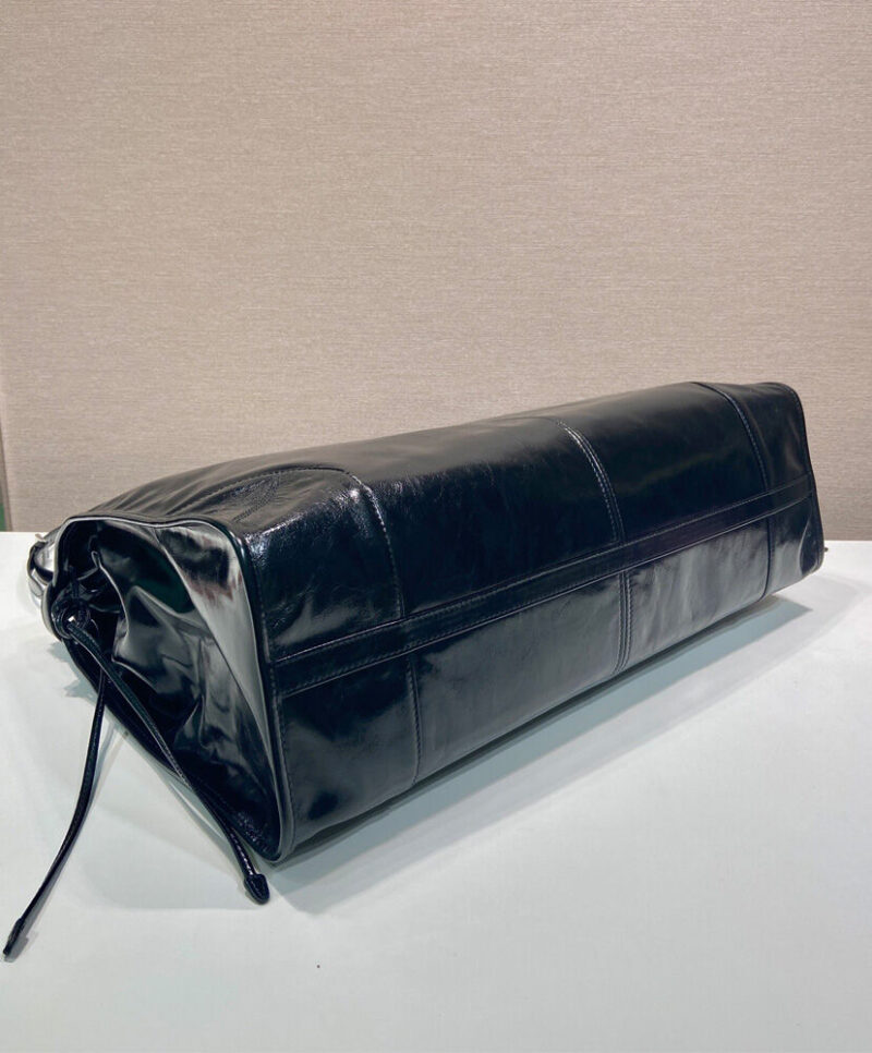 Prada Leather Tote Bag 2VG128 Black