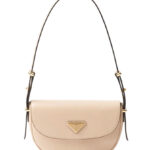 Prada Arque Leather Shoulder Bag With Flap 1BD365