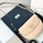 Prada Arque Leather Shoulder Bag With Flap 1BD365