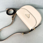Prada Arque Leather Shoulder Bag With Flap 1BD365