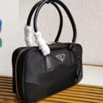 Prada Fever-Edition recycled nylon and Safiano leather double handle bag