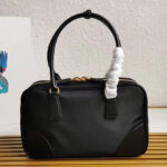 Prada Fever-Edition recycled nylon and Safiano leather double handle bag