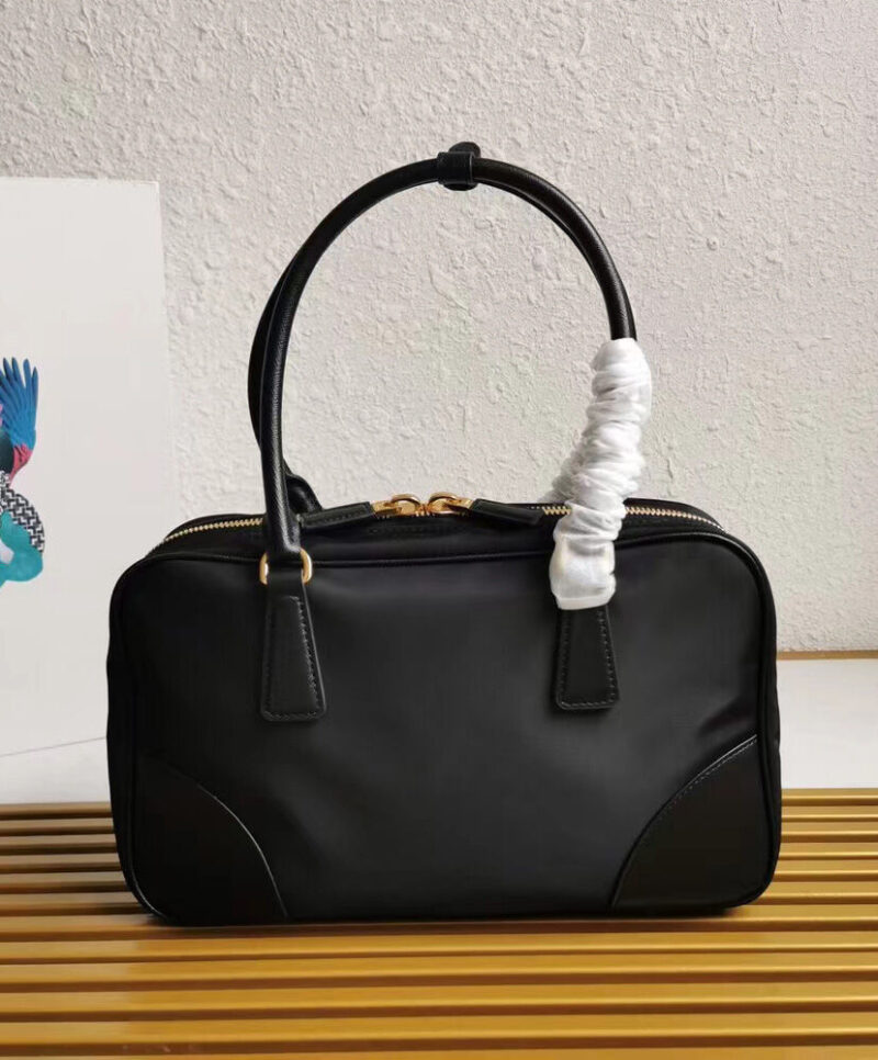 Prada Fever-Edition recycled nylon and Safiano leather double handle bag