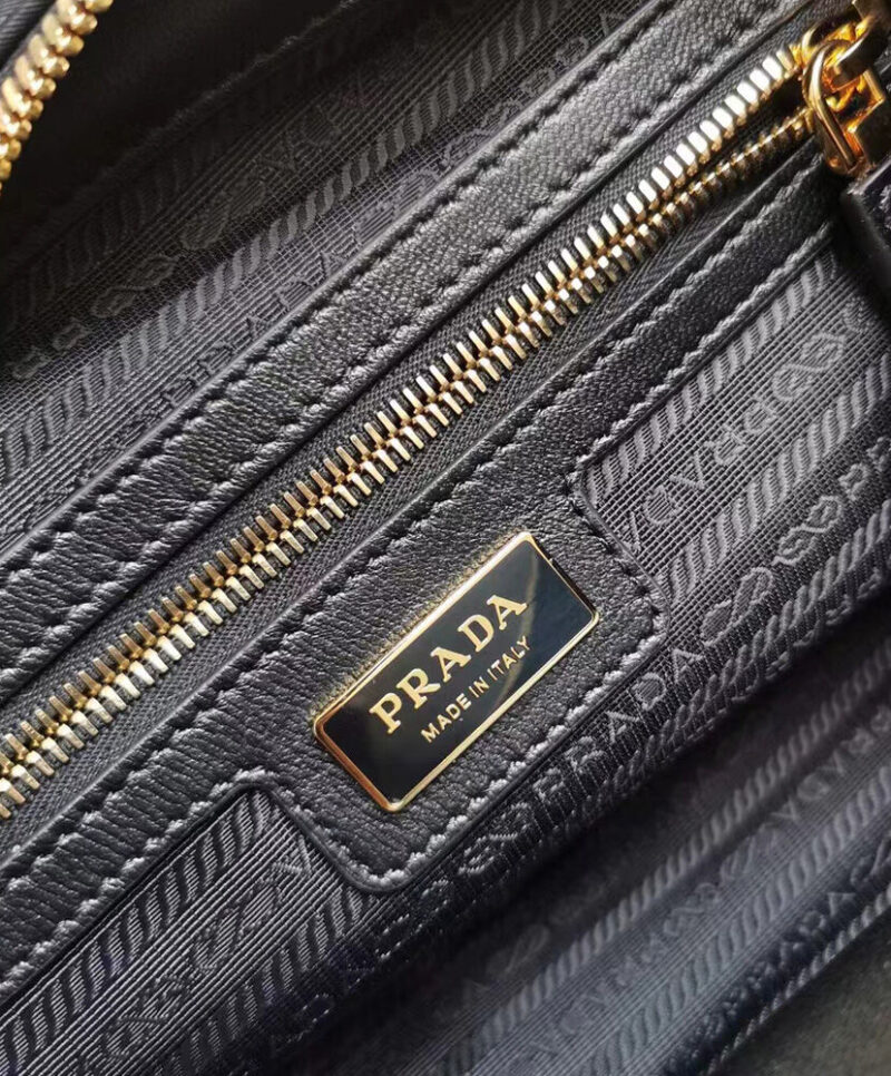 Prada Fever-Edition recycled nylon and Safiano leather double handle bag