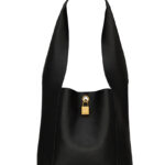 Saint Laurent Tanger In Leather Black