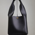 Saint Laurent Tanger In Leather Black