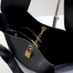 Saint Laurent Tanger In Leather Black