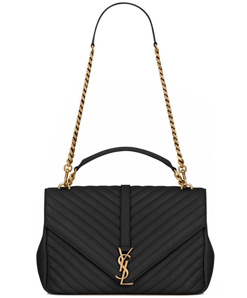 YSL Classic Large Monogram Saint Laurent College Bag Black