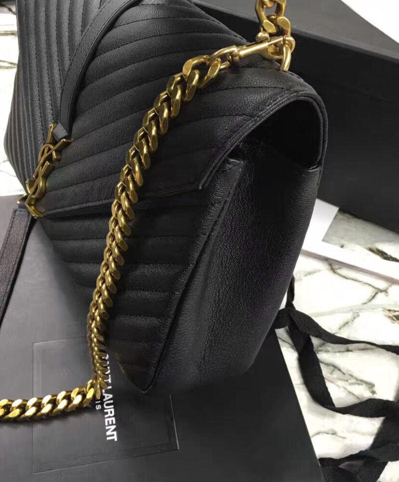YSL Classic Large Monogram Saint Laurent College Bag Black