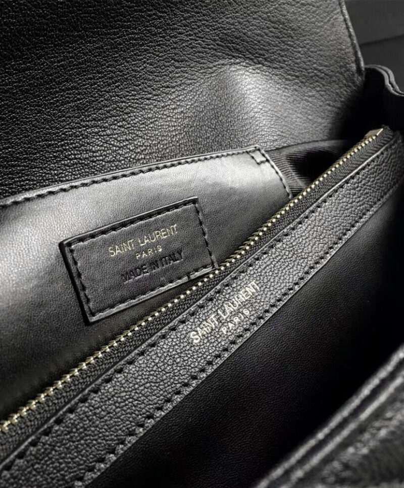 YSL Classic Large Monogram Saint Laurent College Bag Black