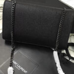 YSL Classic Medium KATE MONOGRAM SAINT LAURENT Satchel Black