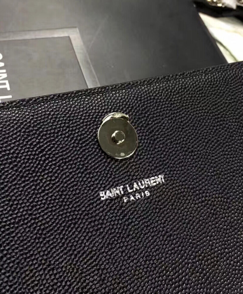 YSL Classic Medium KATE MONOGRAM SAINT LAURENT Satchel Black