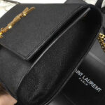 YSL Classic Medium Kate Monogram SAINT LAURENT Tassel Satchel Black