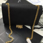 YSL Classic Medium Kate Monogram SAINT LAURENT Tassel Satchel Black