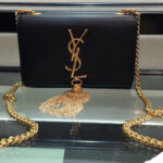 Saint Laurent Kate Monogram Ysl Small Tassel Shoulder Bag  Black