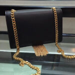 Saint Laurent Kate Monogram Ysl Small Tassel Shoulder Bag  Black