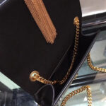 Saint Laurent Kate Monogram Ysl Small Tassel Shoulder Bag  Black