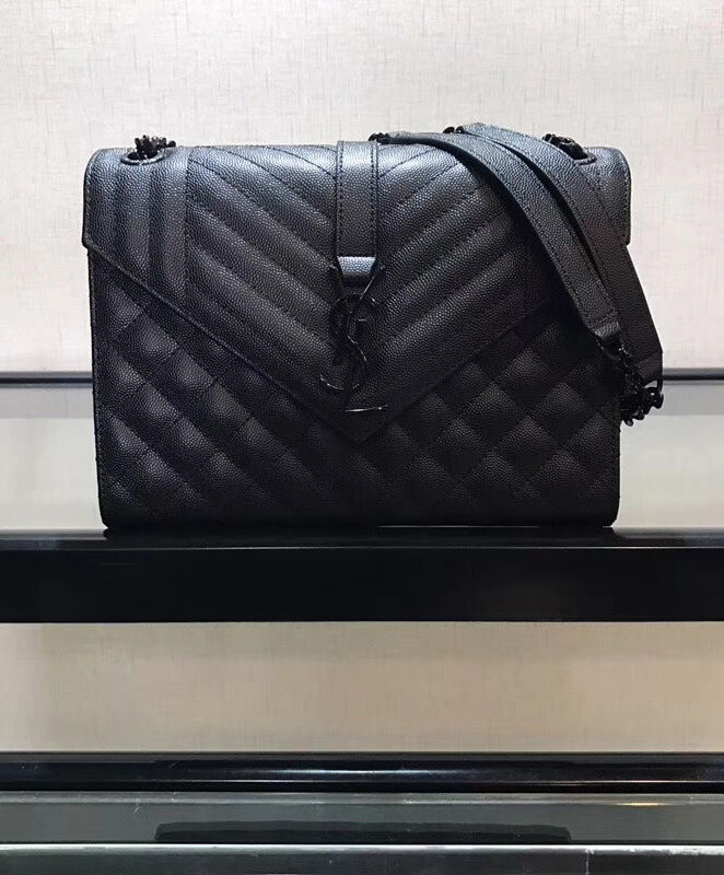 Saint Laurent Envelope Medium Bag 487206 Black