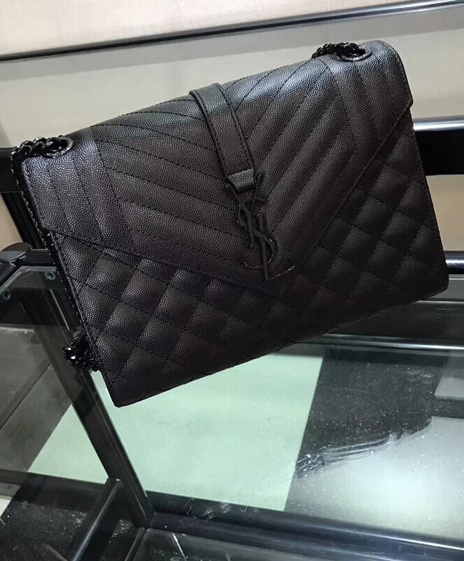 Saint Laurent Envelope Medium Bag 487206 Black