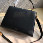 Valentino Garavani Vsling Grainy Calfskin Handbag Black
