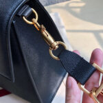 Valentino Garavani Vsling Grainy Calfskin Handbag Black