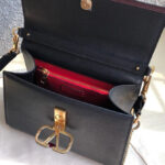 Valentino Garavani Vsling Grainy Calfskin Handbag Black