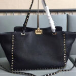 Valentino Large Rockstud Tote Black