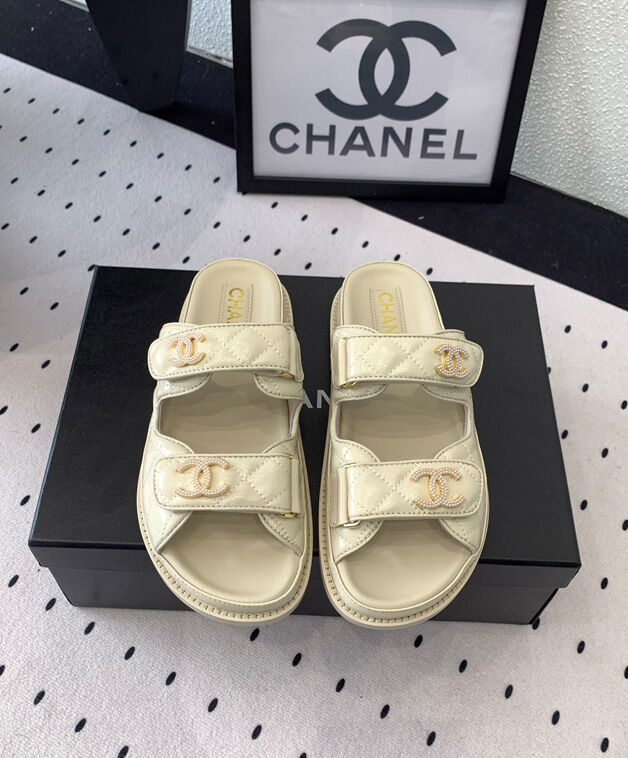 Chanel Women's Mules G45507 Cream