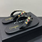 Chanel Women's Thongs G46304 Black