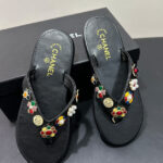 Chanel Women's Thongs G46304 Black