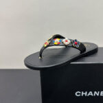 Chanel Women's Thongs G46304 Black